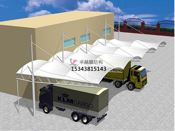 東鄉(xiāng)膜結構【充電站雨棚】停車棚設計安裝